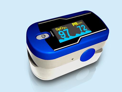 Carepeutic Fingertip Pulse Oximeter (Blue) - Click Image to Close